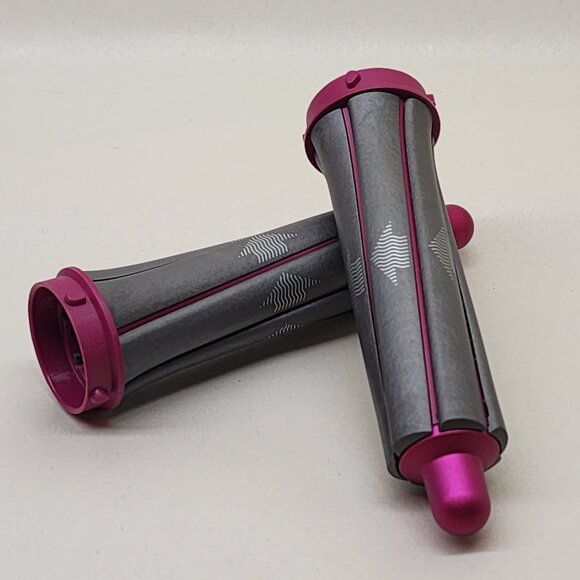 Dyson Airwrap 30mm Curling Barrels / Genuine Parts / Nickel/Fuchsia / L&R Pair - Picture 3 of 3